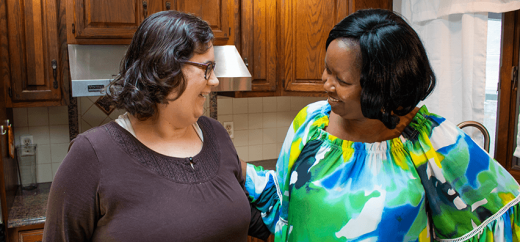 Image of two women smiling